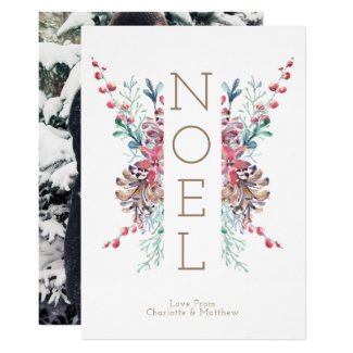 Noel Christmas Photo Personalized Winter Invitation