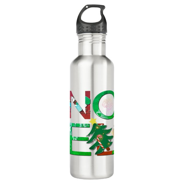 Noel Christmas Water Bottle (Front)