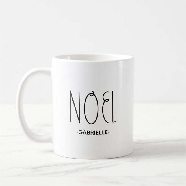noel coffee mug (Left)