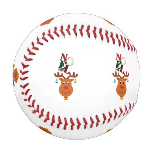 Noel Deer Bells Bauble Rudolf Snowflakes Christmas Baseball