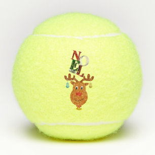 Noel Deer Bells Bauble Rudolf Snowflakes Christmas Tennis Balls