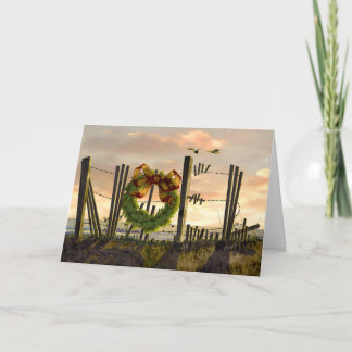 Noel Fence Card-H Holiday Card