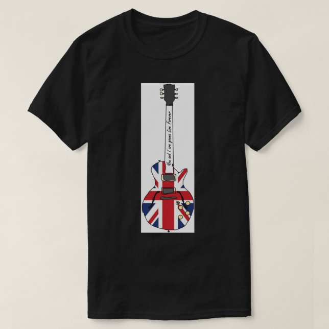 Noel Gallagher Union Jack Sheraton Live Forever Gr T-Shirt (Design Front)