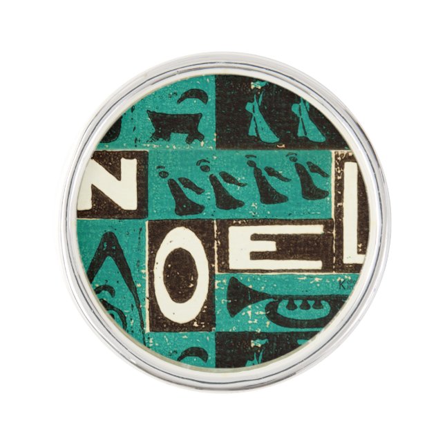 Noel Green Lapel Pin (Front)