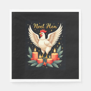 Noel Hen Chicken Napkins