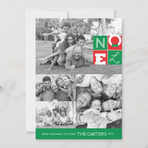 NOEL Holiday 5x7 Flat Card