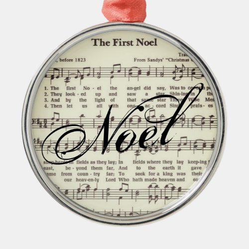 Noel Metal Ornament