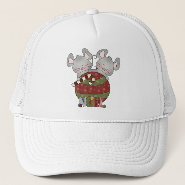 Noel Mice Holiday T-shirts and Gifts Trucker Hat (Front)