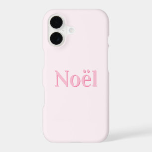 Noël Minimalist Pink iPhone Case