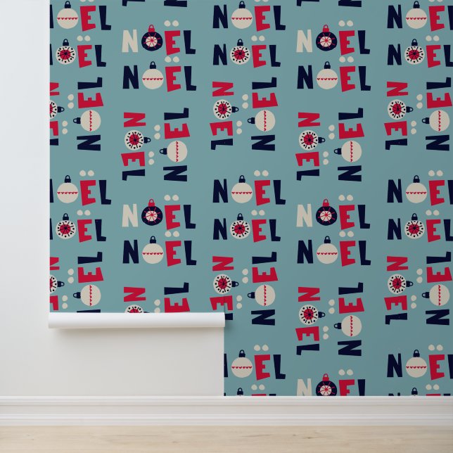 Noel Modern Festive Typography Christmas Holidays Wallpaper (Application)