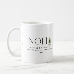 Noel modern typography business Christmas Holiday Coffee Mug