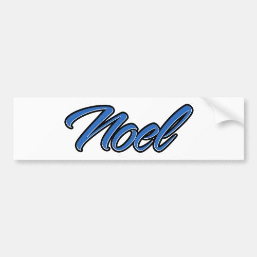 Noel Name blue Aufkleber Sticker Autoaufkleber