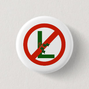 Noel No-L Fun Christmas Pin Button