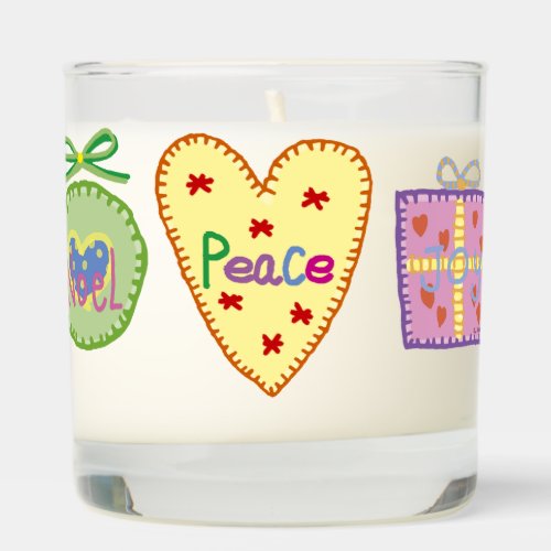 noel peace joy scented candle