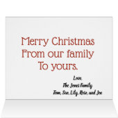 Noel Pinecone Holiday Design Cards (Inside Horizontal (Top))