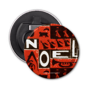 Noel Red Bottle Opener