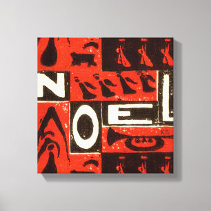 Noel Red Canvas Print