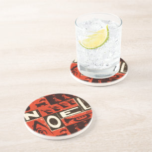 Noel Red Drink Coaster
