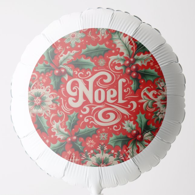 Noel Red & Green  Balloon (Front)