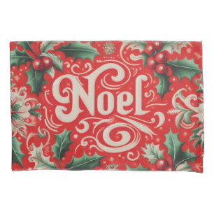 Noel Red & Green  Pillow Case
