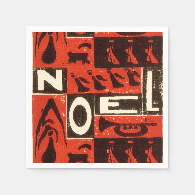 Noel Red Napkins (Front)