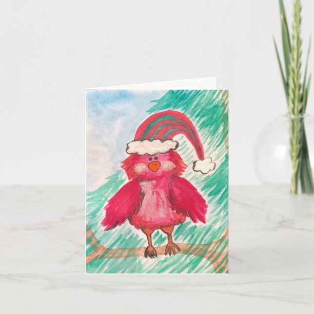 Noel Redbird Card (Front)