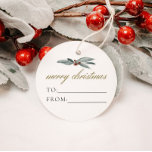 NOEL Rustic Winter Berry To From Christmas Gift  Favor Tags<br><div class="desc">This to and from gift tag features rustic watercolor berries and an elegant golden script font. This holiday present tag is perfect for holiday gifting! Add to your favorite packages to friends,  neighbors,  and loved ones.</div>