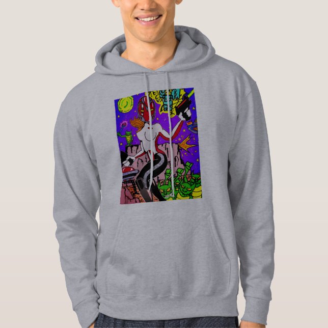 Noel space attack hoodie (Front)