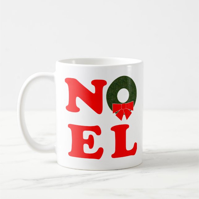 NOEL Wreath Mug (Left)