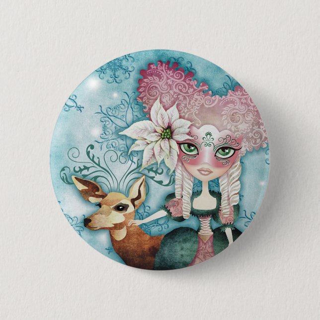 Noelle's Winter Magic Button (Front)