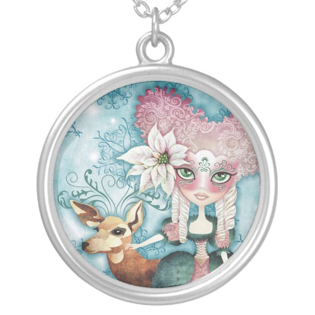 Noelle's Winter Magic Sterling Silver Necklace (Front)