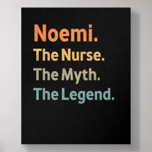 Noemi The Nurse The Myth The Legend Funny Vintage Foam Core Photo Tile