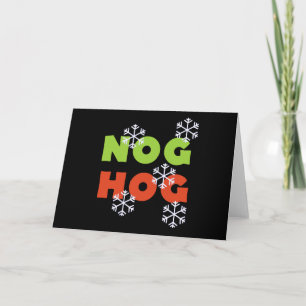 Nog Hog Holiday Card
