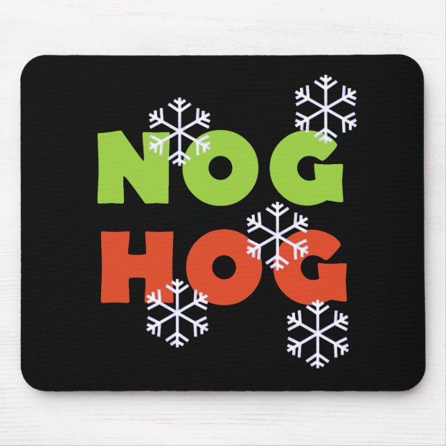 Nog Hog Mouse Pad (Front)