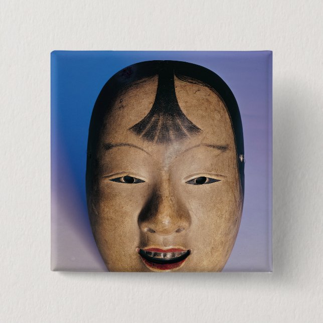 Noh theatre mask of a young boy called button (Front)