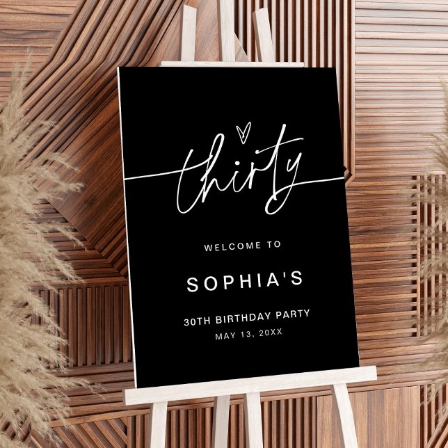 NOIR 30th Birthday Party Welcome Sign (Creator Uploaded)