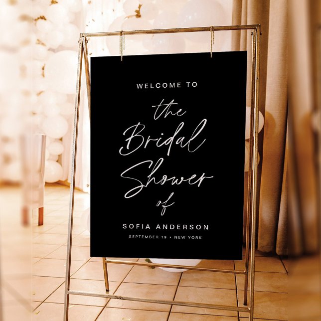NOIR Bridal Shower Welcome Sign 18x24 Foam Board (Creator Uploaded)