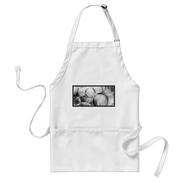 Noir Bubbles Adult Apron (Front)