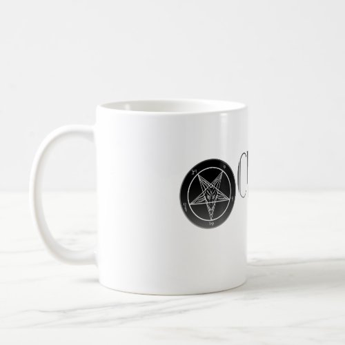 Noir Church of Satan Logo Classic White Mug