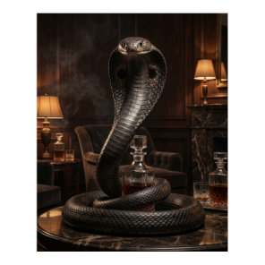 Noir Cobra Smoking Room Poster