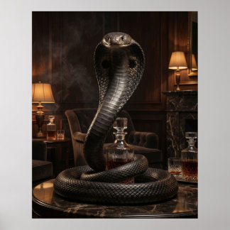 Noir Cobra Smoking Room Poster