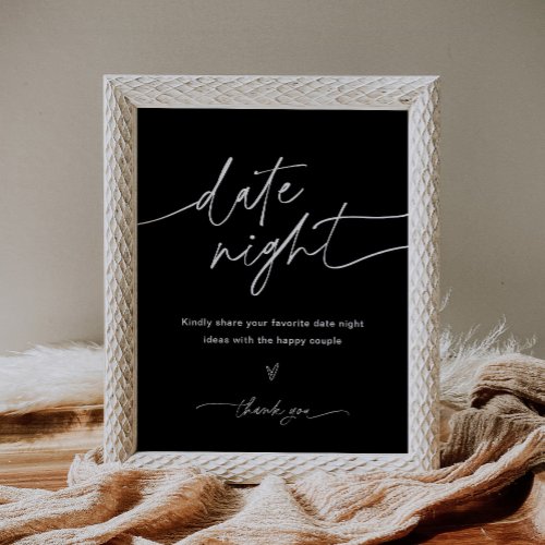 NOIR Date Night Ideas Sign