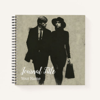 Noir Duo Journal — Custom Name & Title