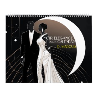 NOIR ELEGANCE 2025 Calendar