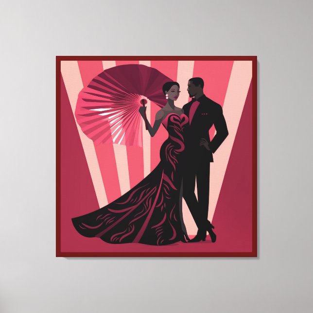 NOIR ELEGANCE-RED #1 CANVAS PRINT (Front)