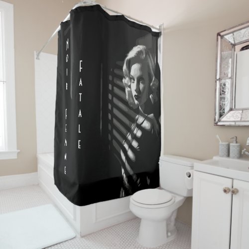Noir Femme Fatale Shower Curtain