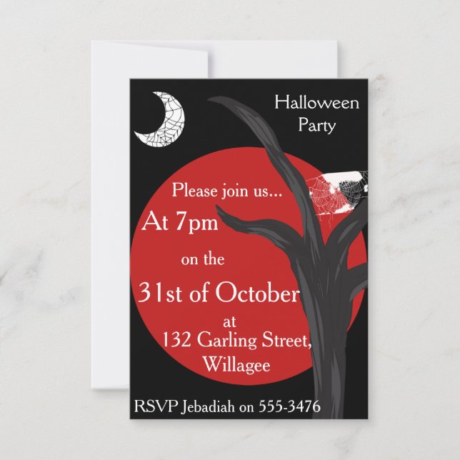 Noir Halloween Invite (Front)