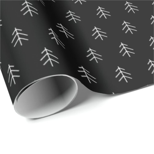 Noir | Modern Trees Pattern Wrapping Paper