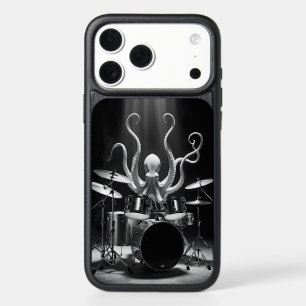 Noir Octopus Drummer Stage iPhone 17 Pro Max Case