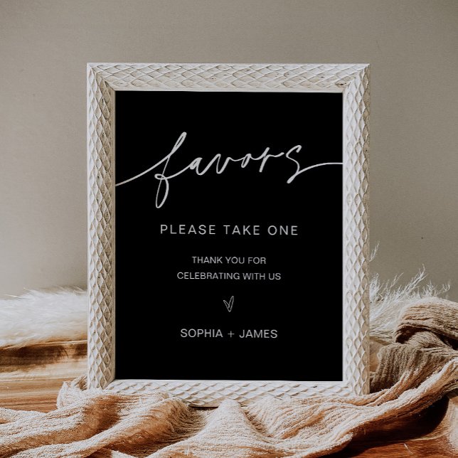 NOIR Wedding Favors Sign (Creator Uploaded)
